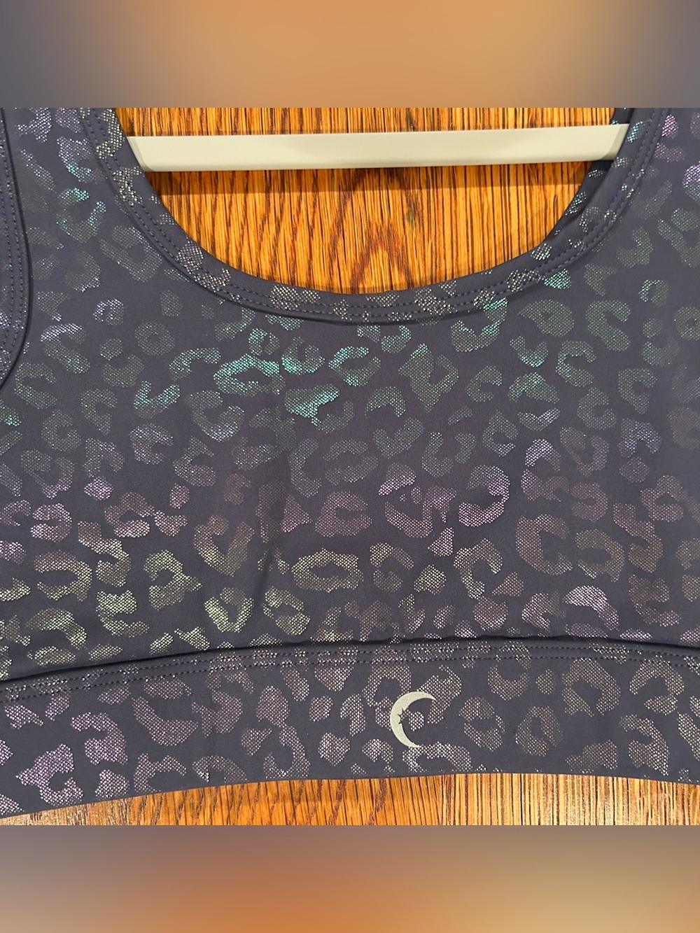 ZYIA Leopard Reflective Sports Bra - Size M - Picture 3 of 6